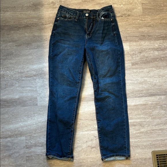 Judy Blue Deep Indigo Straight Leg Jeans - Picture 1 of 3